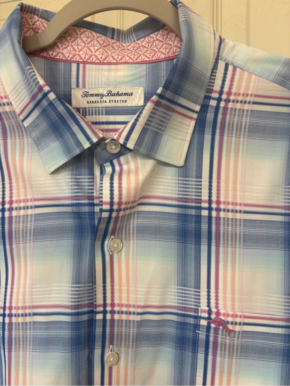 Tommy Bahama "Sarasota Stretch" Performance Plaid Shirt